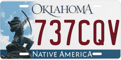 OK license plate 737CQV