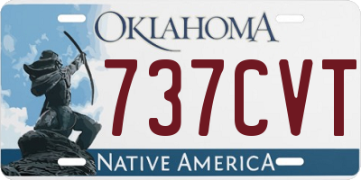 OK license plate 737CVT