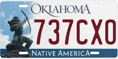 OK license plate 737CXO