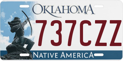 OK license plate 737CZZ