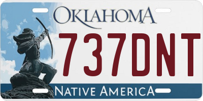 OK license plate 737DNT