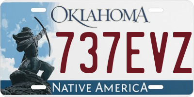 OK license plate 737EVZ