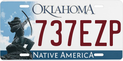 OK license plate 737EZP