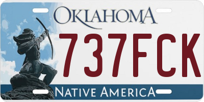 OK license plate 737FCK