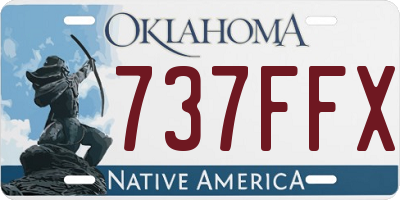 OK license plate 737FFX