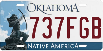 OK license plate 737FGB