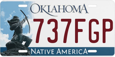 OK license plate 737FGP
