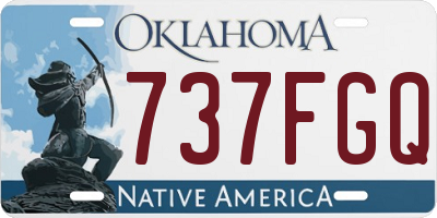 OK license plate 737FGQ