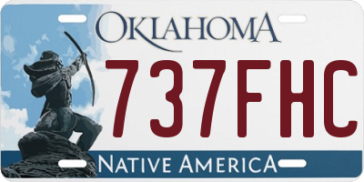 OK license plate 737FHC