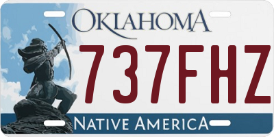 OK license plate 737FHZ