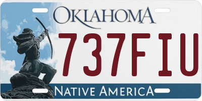 OK license plate 737FIU