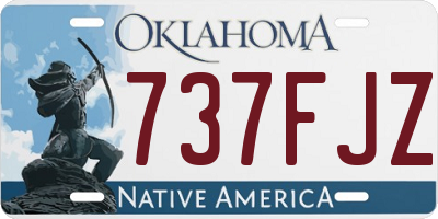 OK license plate 737FJZ