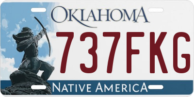 OK license plate 737FKG
