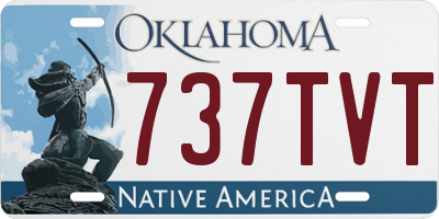 OK license plate 737TVT