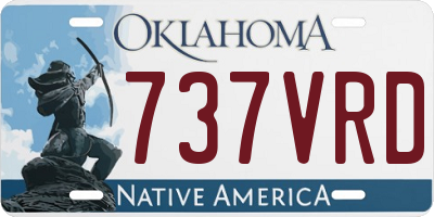 OK license plate 737VRD