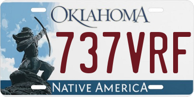 OK license plate 737VRF