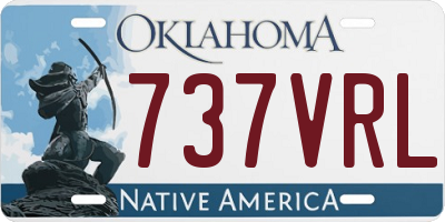 OK license plate 737VRL