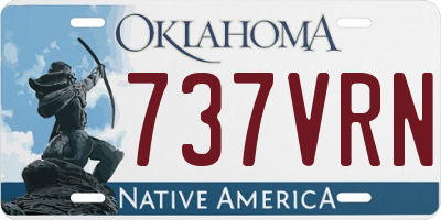 OK license plate 737VRN