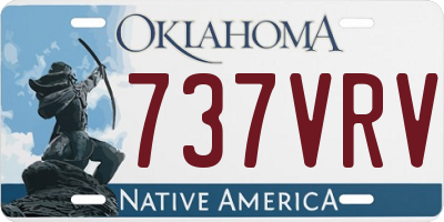 OK license plate 737VRV