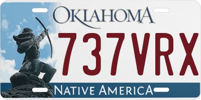 OK license plate 737VRX