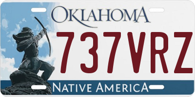 OK license plate 737VRZ