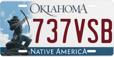 OK license plate 737VSB