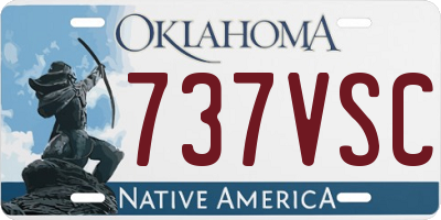 OK license plate 737VSC