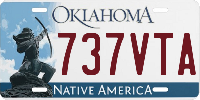 OK license plate 737VTA