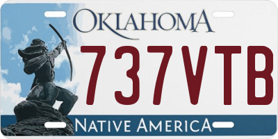 OK license plate 737VTB