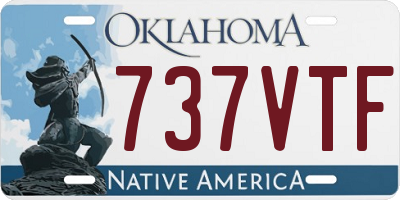 OK license plate 737VTF