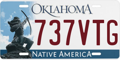 OK license plate 737VTG