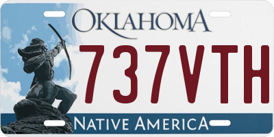 OK license plate 737VTH