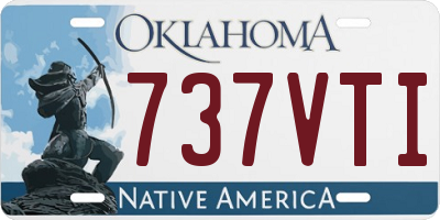 OK license plate 737VTI