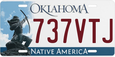 OK license plate 737VTJ