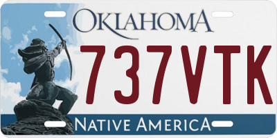 OK license plate 737VTK