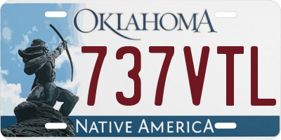 OK license plate 737VTL
