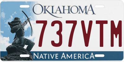 OK license plate 737VTM
