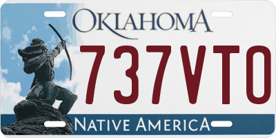 OK license plate 737VTO