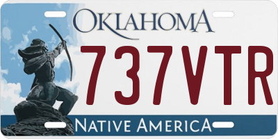 OK license plate 737VTR