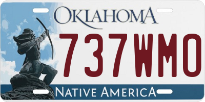 OK license plate 737WMO