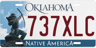 OK license plate 737XLC