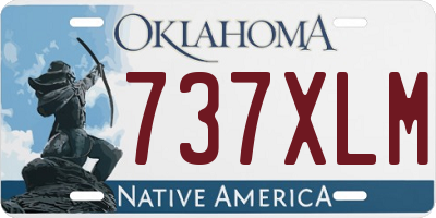 OK license plate 737XLM