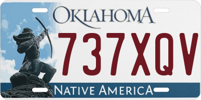 OK license plate 737XQV
