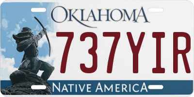 OK license plate 737YIR
