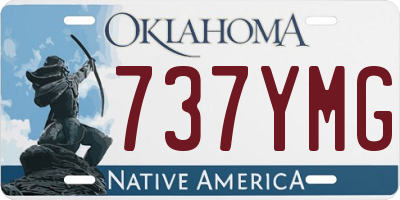 OK license plate 737YMG