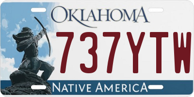 OK license plate 737YTW