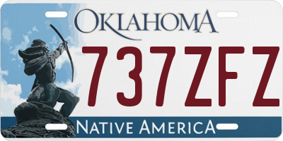 OK license plate 737ZFZ