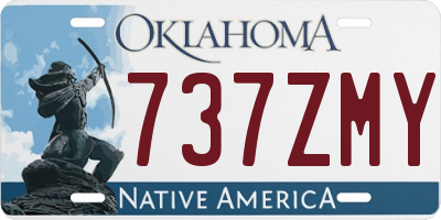 OK license plate 737ZMY
