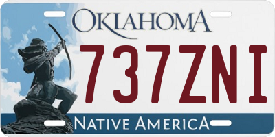 OK license plate 737ZNI