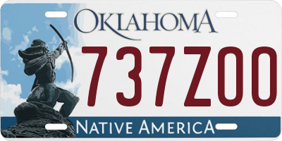 OK license plate 737ZOO
